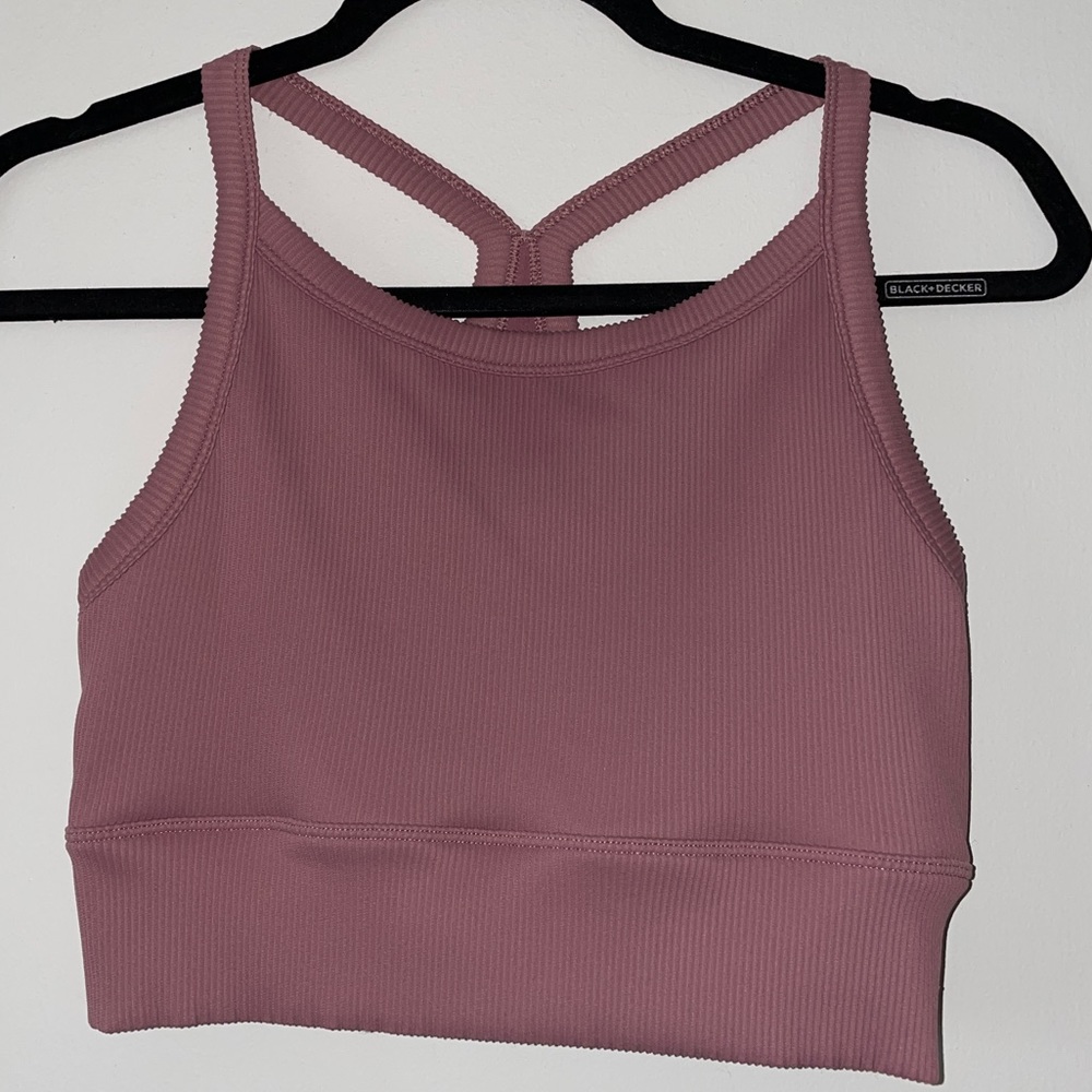 Dusty rose Lorna Jane crop top